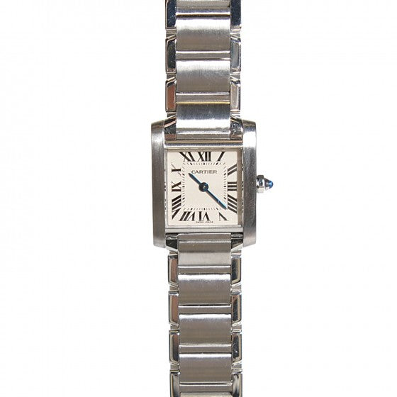 Stainless Steel 20mm Tank Francaise Quartz Watch
