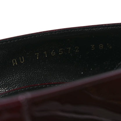 Saint Laurent Patent Silvana 110mm Pumps 38.5 Deep Bordeaux 10 of 11