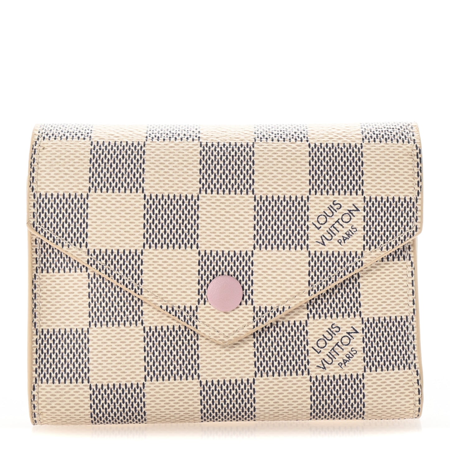 Damier Azur Victorine Wallet Rose Ballerine