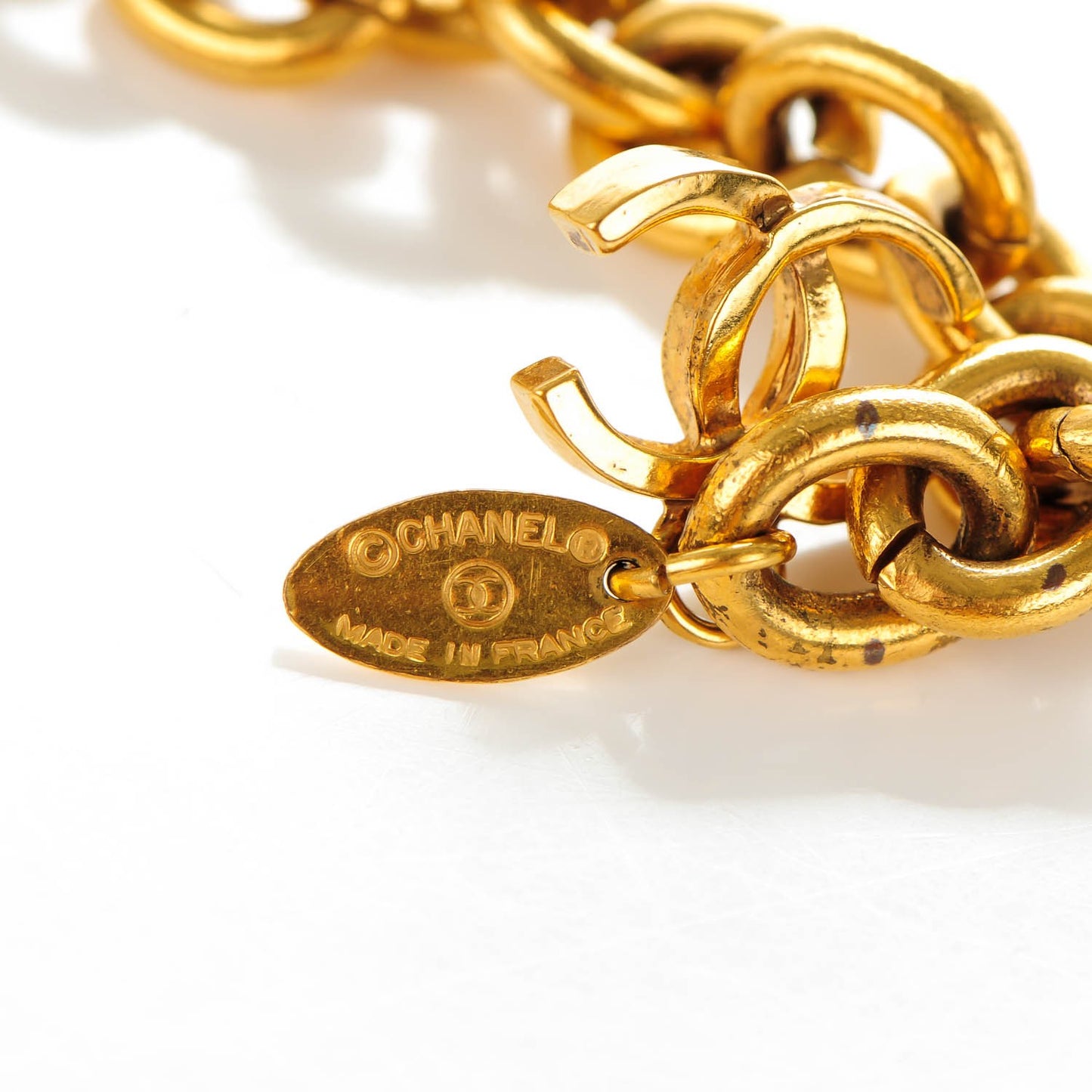 Chain CC Adjustable Belt Gold