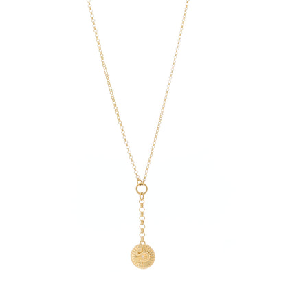 Foundrae 18K Yellow Gold Diamond Wholeness Small Mixed Belcher Chain Necklace 1 of 6