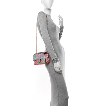 Chanel Metallic Goatskin Quilted Mini 2.55 Reissue Flap Multicolor 2 of 10