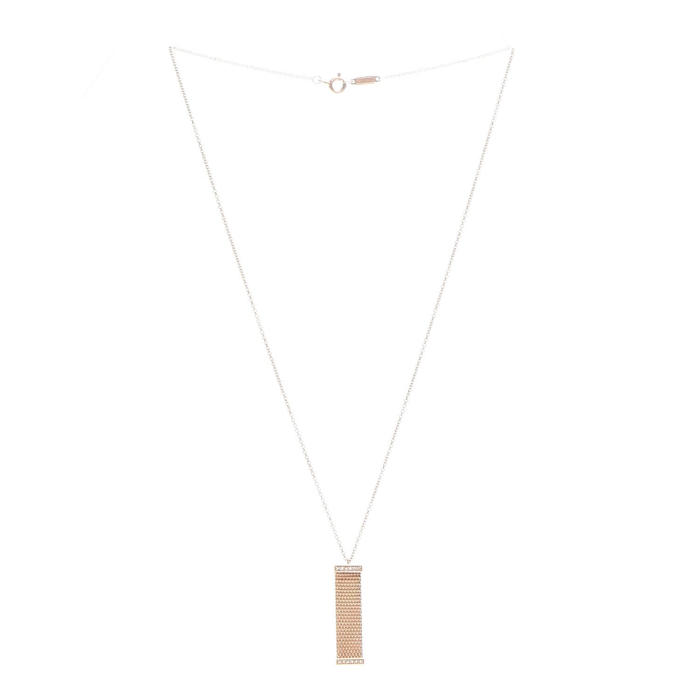 18K Rose Gold Diamond Somerset Pendant Necklace
