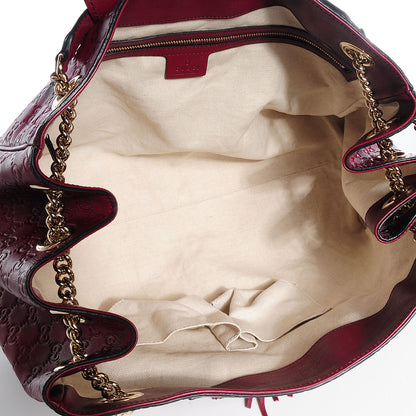 Gucci Soft Guccissima Medium Emily Shoulder Bag Classic Ruby 5 of 8