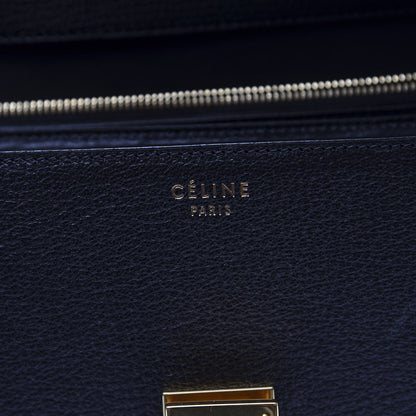 Celine Goatskin Medium Classic Box Flap Bag Black 6 of 10