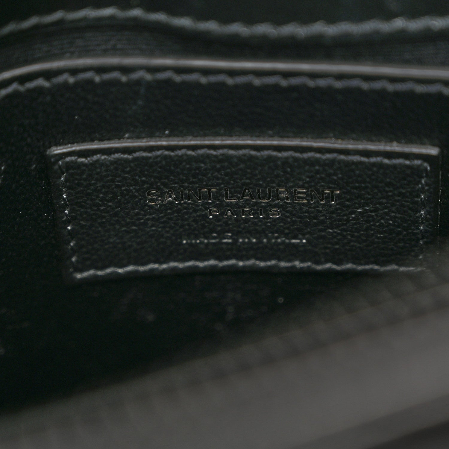 Saint Laurent Calfskin Y Quilted Monogram Monochrome Small Loulou Chain Satchel Black 7 of 12