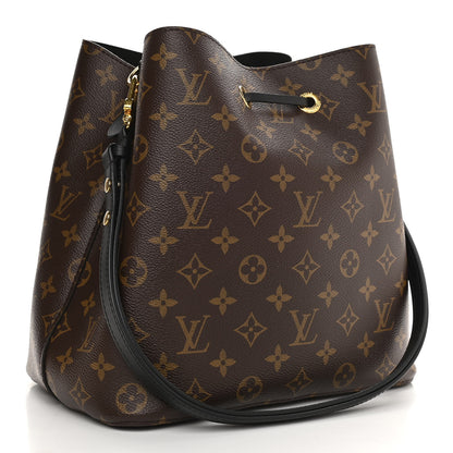 Louis Vuitton Monogram Neonoe MM Black 3 of 8