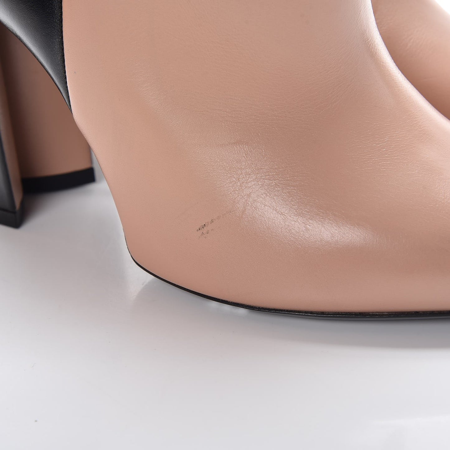 Calfskin Monogram Gamble Diva Ankle Boots 36 Black Nude