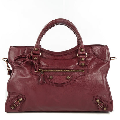 Balenciaga Agneau Giant 12 Rose Gold Hardware City Cassis 1 of 12