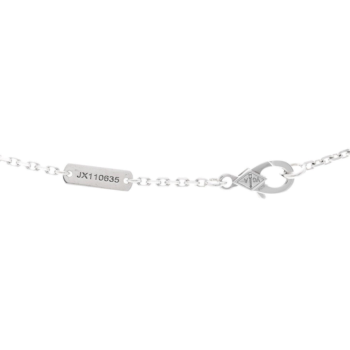 18K White Gold Diamond Two Butterfly Pendant Necklace