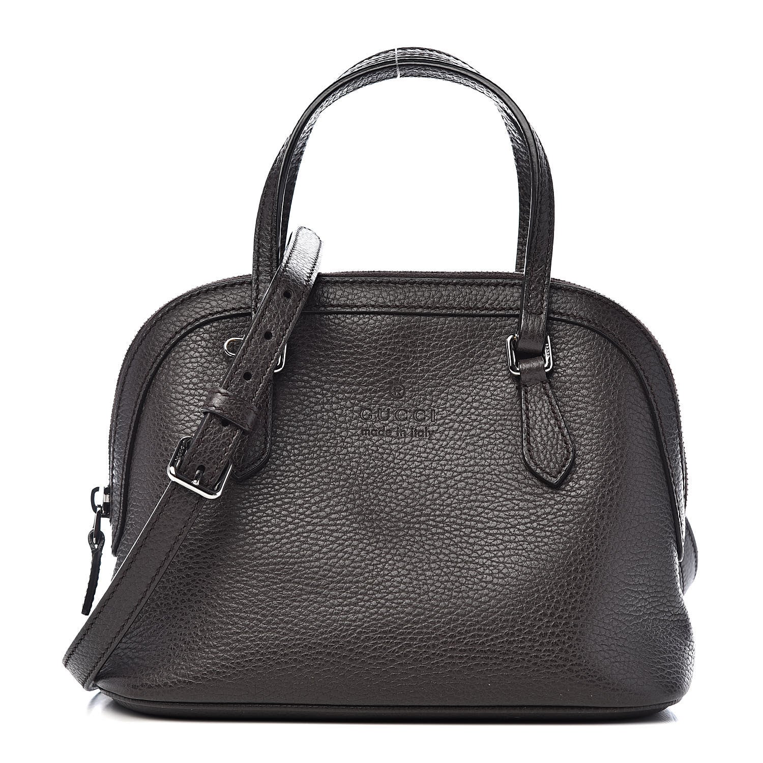 Gucci Dollar Calfskin Small GG Charm Dome Bag Brown 1 of 11