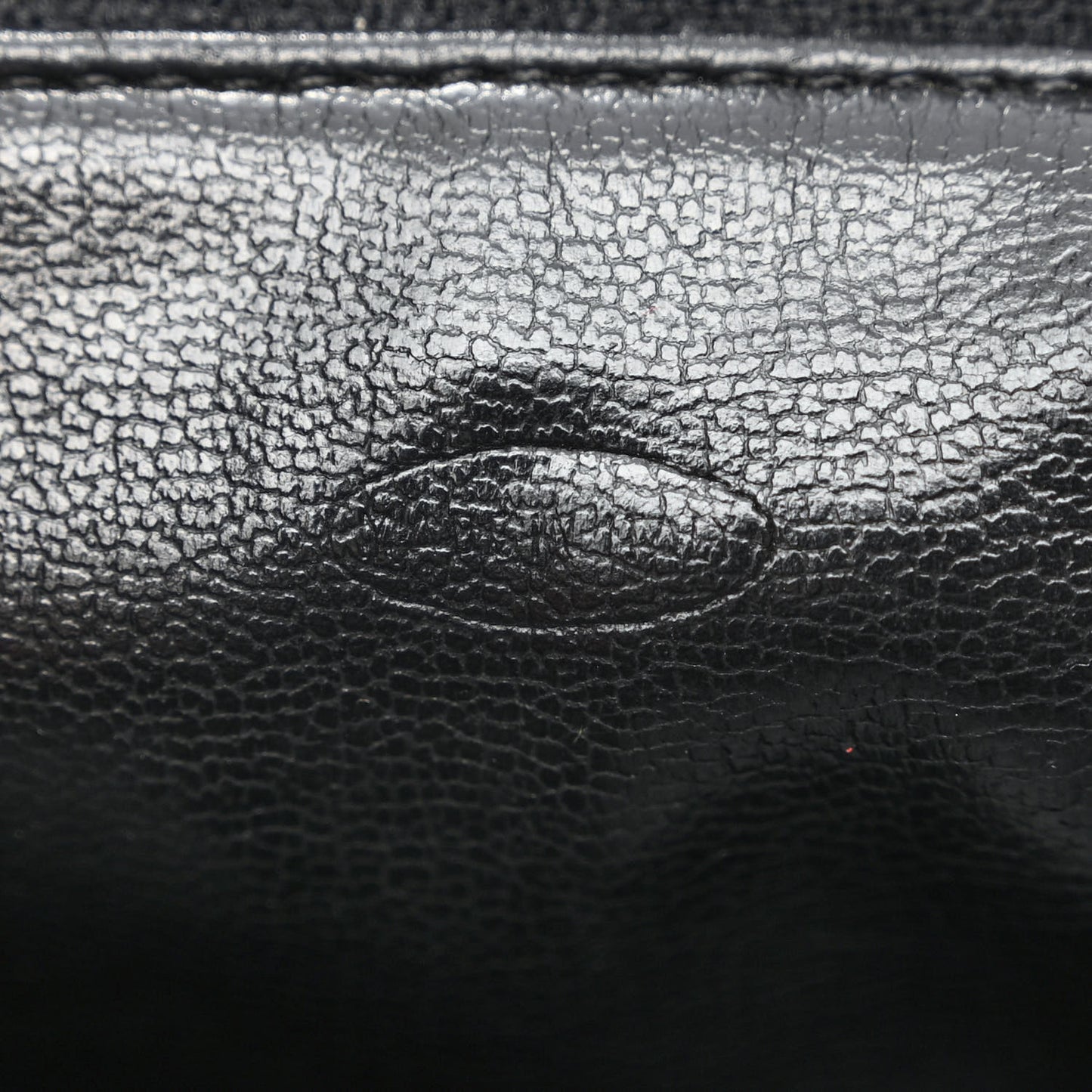 Caviar Large CC Shoulder Bag Black