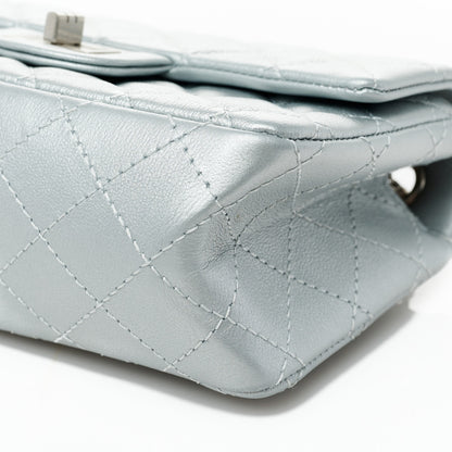 Chanel Metallic Grained Calfskin Quilted 2.55 Reissue Mini Flap Silver 9 of 9