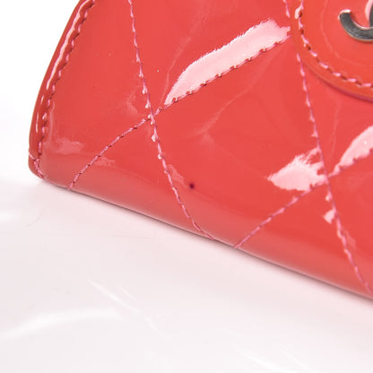 Chanel Patent Quilted Card Holder Pink 11 of 13