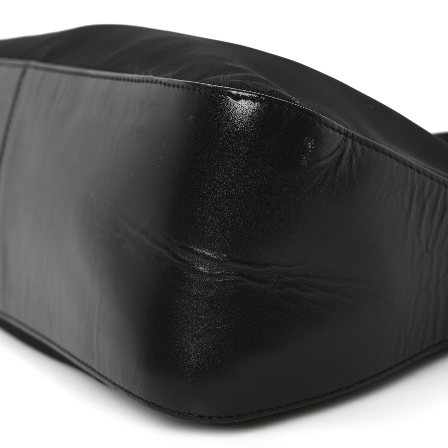 Prada Tessuto Nylon Calfskin Pochette Black 10 of 10