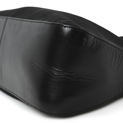 Prada Tessuto Nylon Calfskin Pochette Black 10 of 10