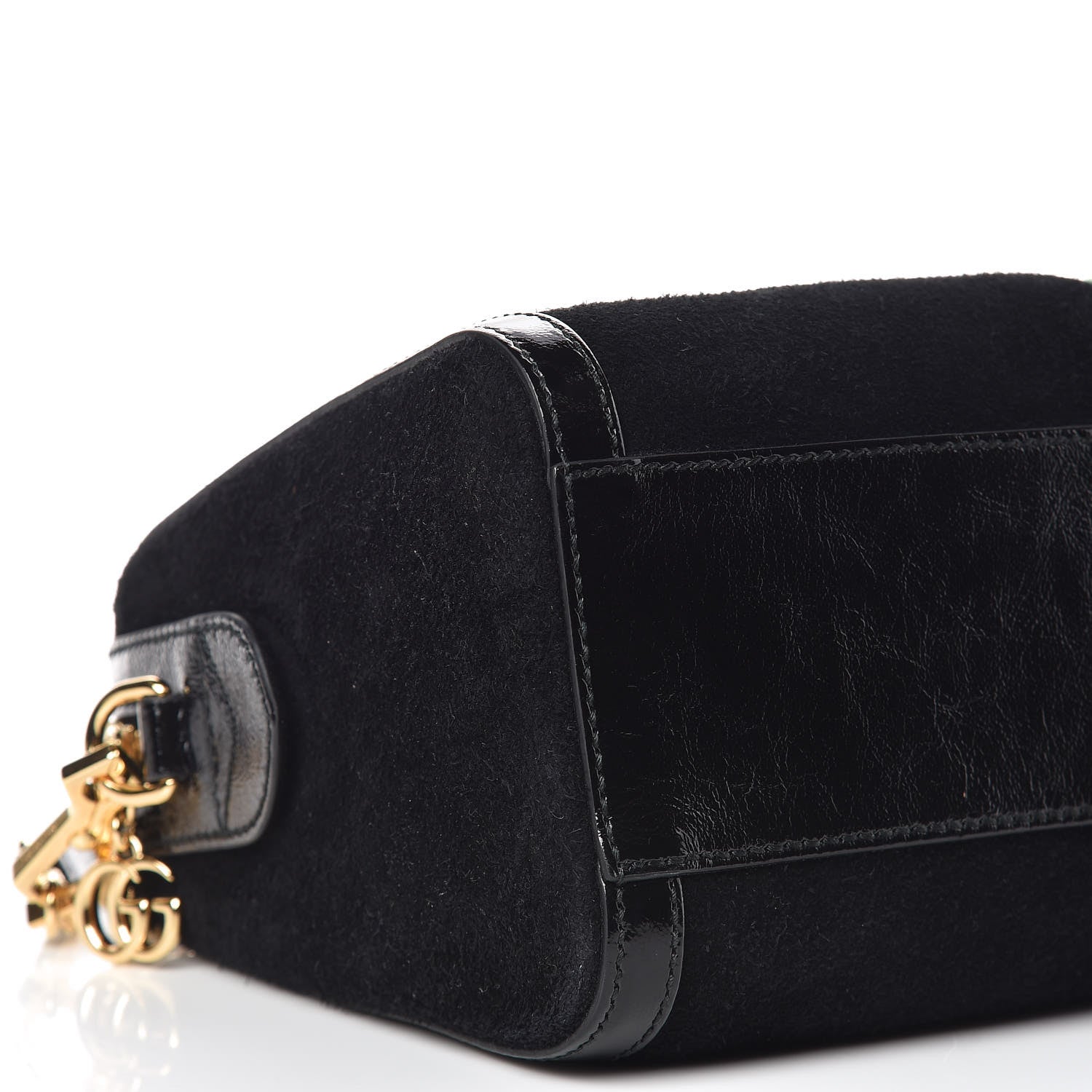 Gucci Suede Patent GG Web Medium Ophidia Boston Black 11 of 12