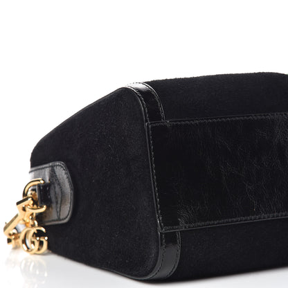 Gucci Suede Patent GG Web Medium Ophidia Boston Black 11 of 12