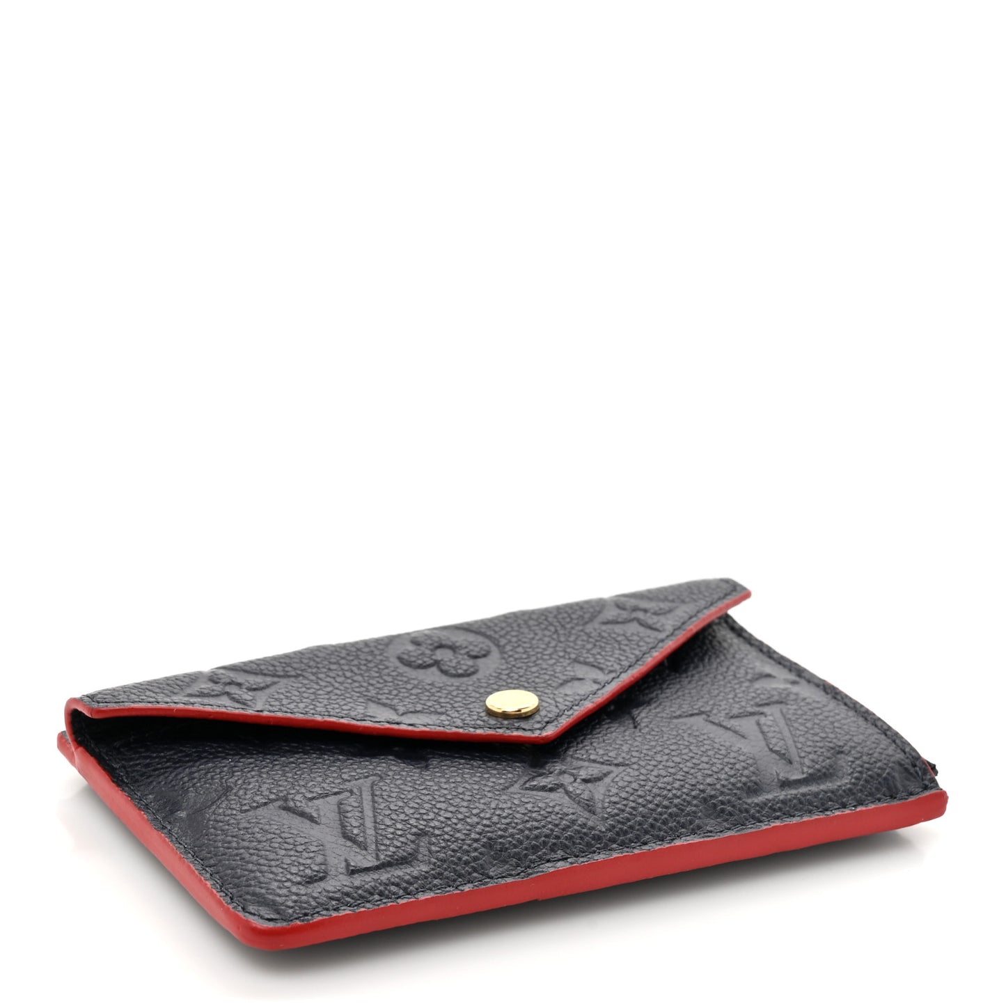 Empreinte Recto Verso Card Holder Marine Rouge