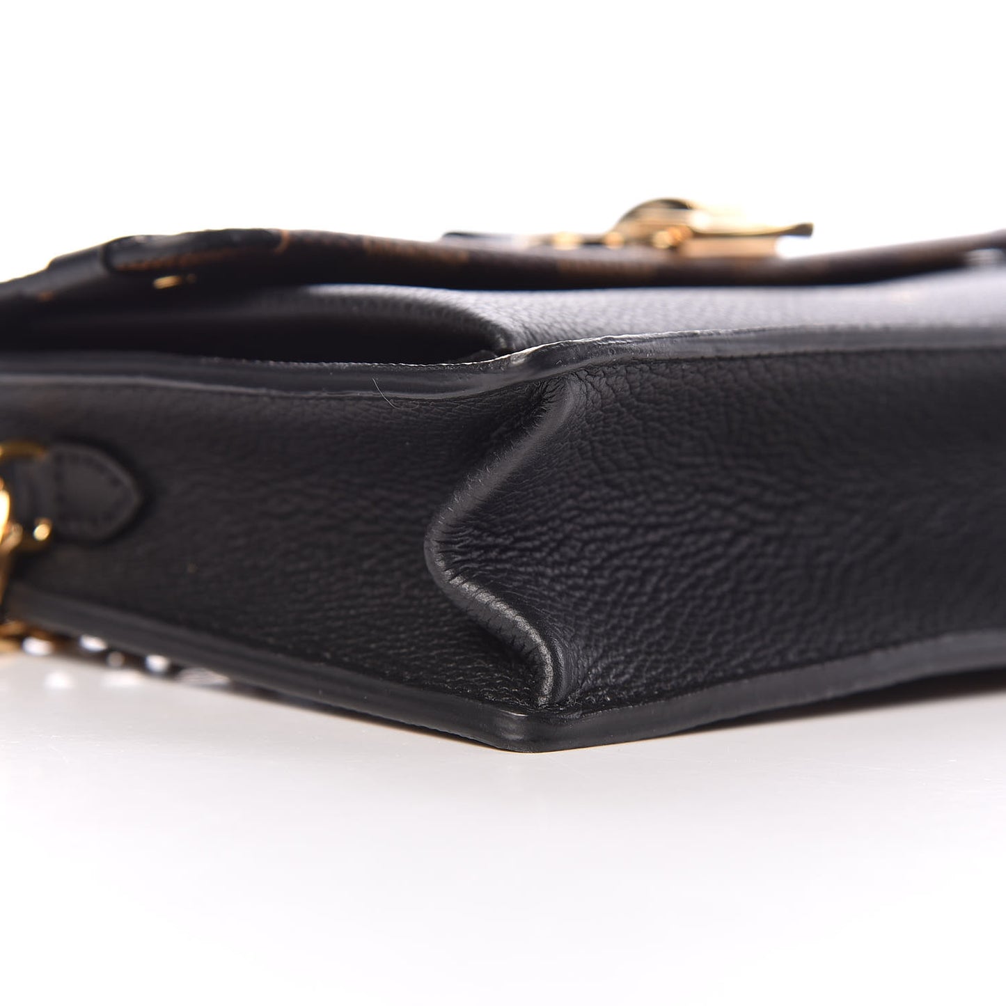Damier Ebene Vavin Chain Wallet Black