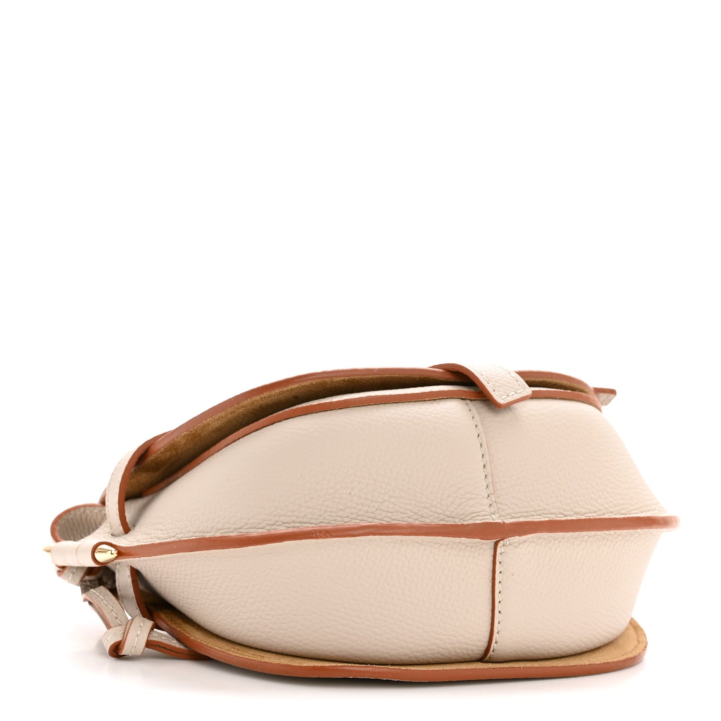 Grained Calfskin Mini Gate Dual Bag Light Ghost