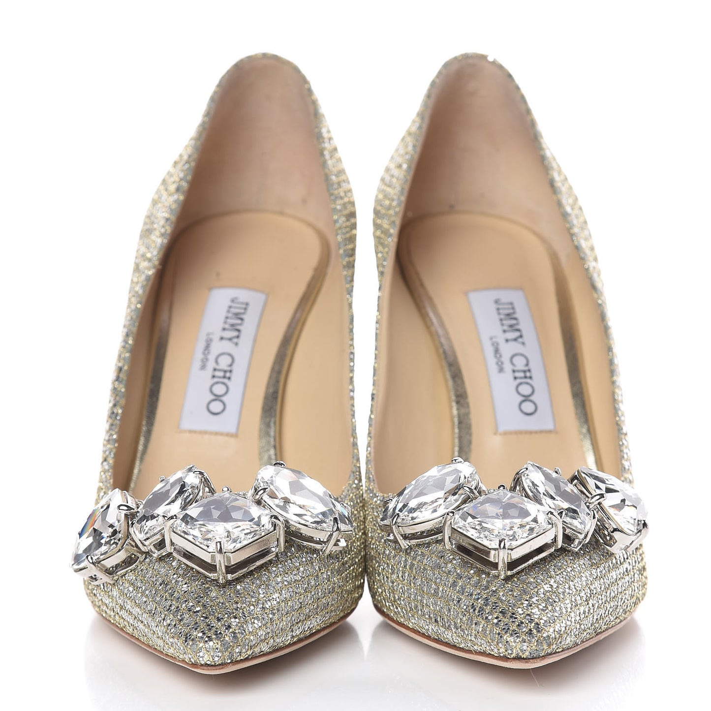 Glitter Crystal Marvel 100 Pumps 38 Champagne
