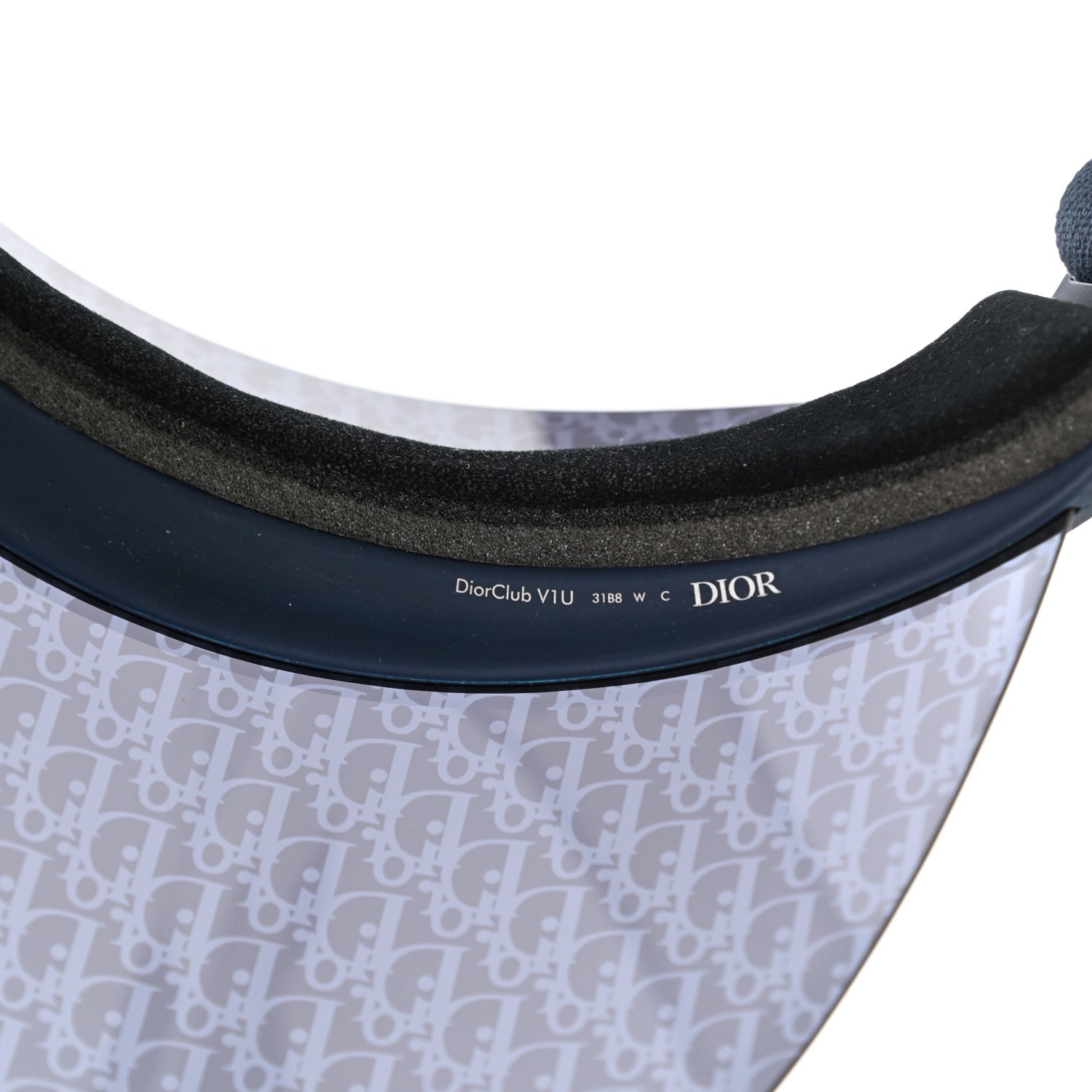 Christian Dior Oblique DiorClub V1U Sun Visor Blue 8 of 9
