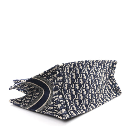 Christian Dior Oblique Medium Book Tote Blue Multicolor 4 of 12