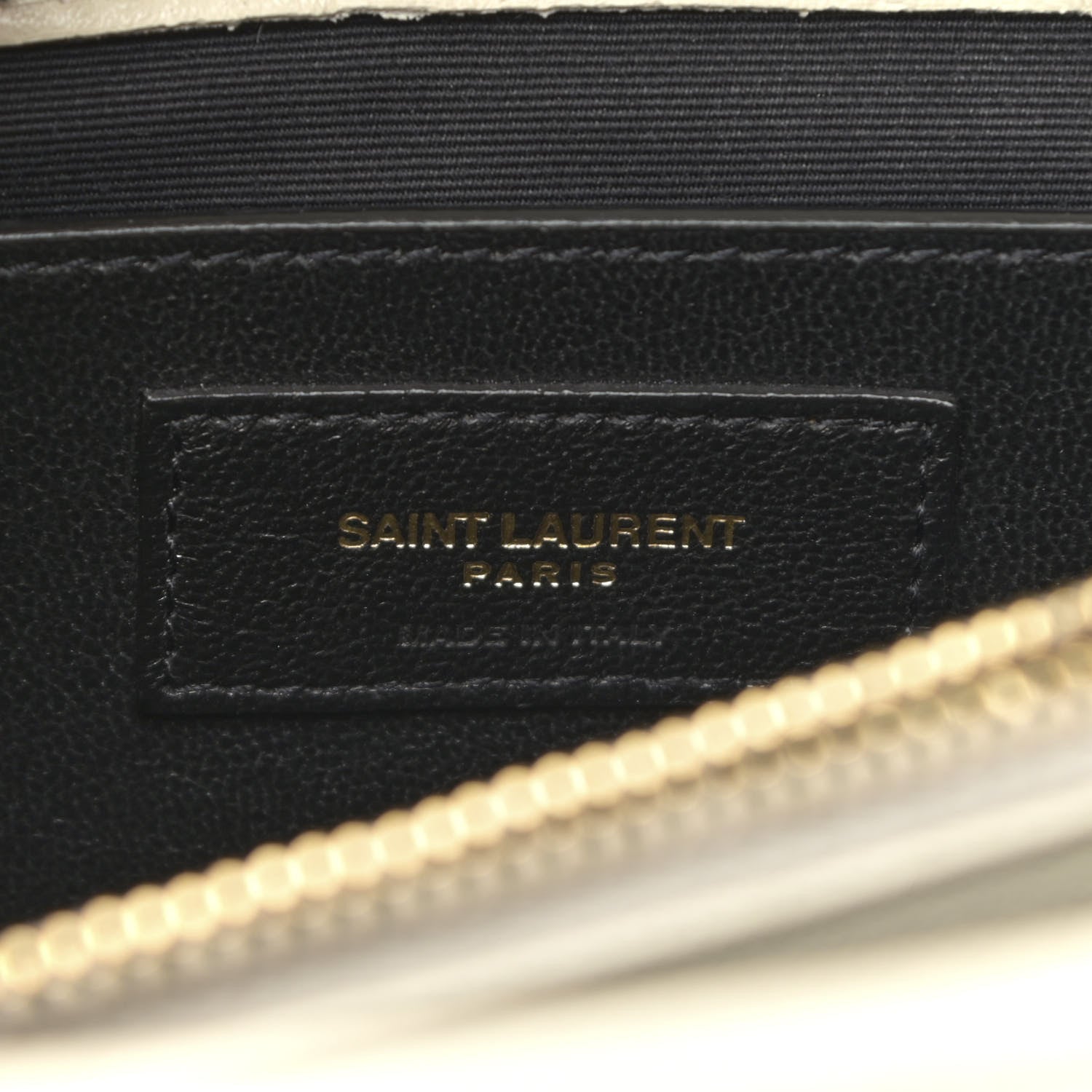 Saint Laurent Sheepskin Matelasse Chevron Monogram Medium College Bag Vintage Blanc 7 of 13