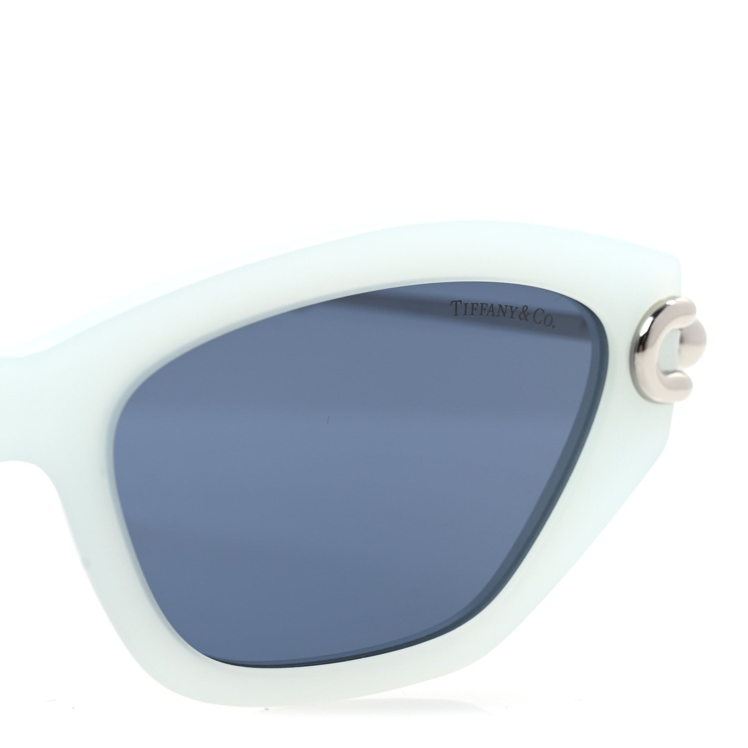 Tiffany Acetate HardWear Cat Eye Sunglasses TF4231U Frosted Pale Sapphire 7 of 7