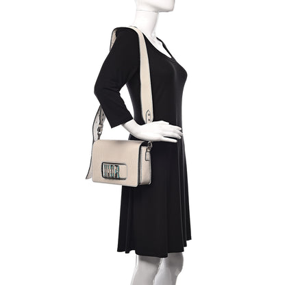 Christian Dior Grained Calfskin Dio(r)evolution Flap Bag Off White 2 of 14