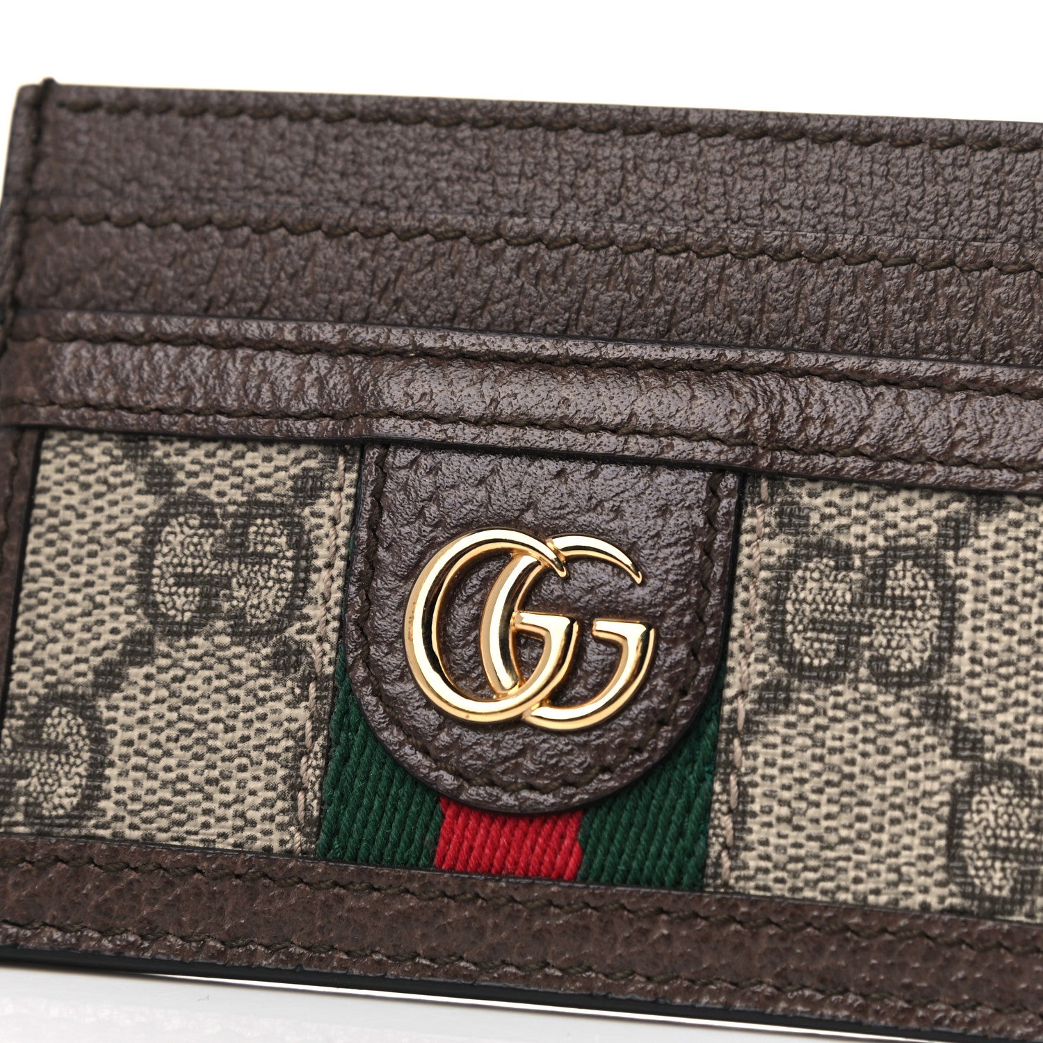 Gucci GG Supreme Monogram Ophidia Card Holder Brown 11 of 11