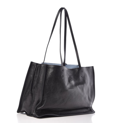 Prada Glace Calf Etiquette Shopping Bag Black Astrale 3 of 11
