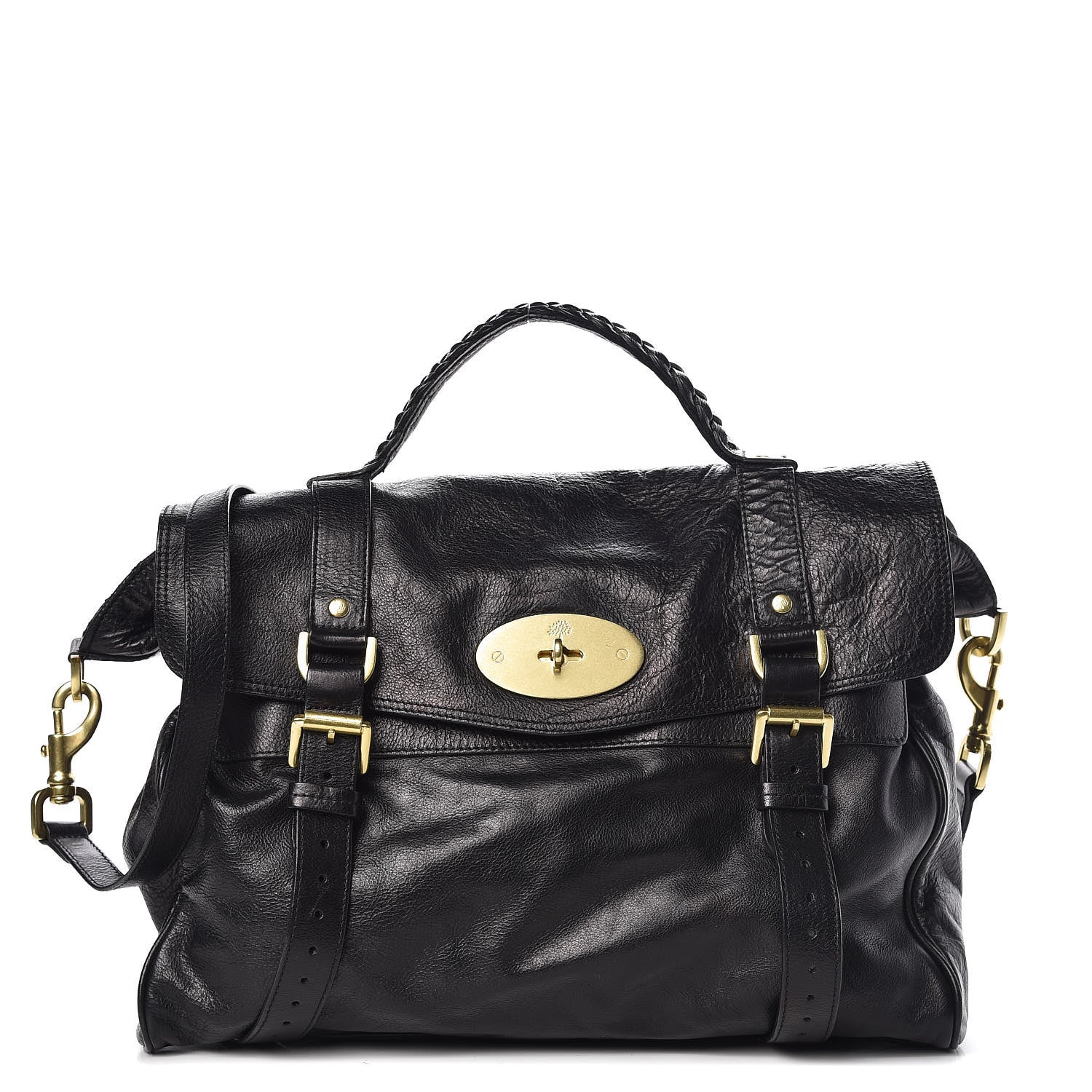 Mulberry Soft Buffalo Oversized Alexa Black 1 of 10