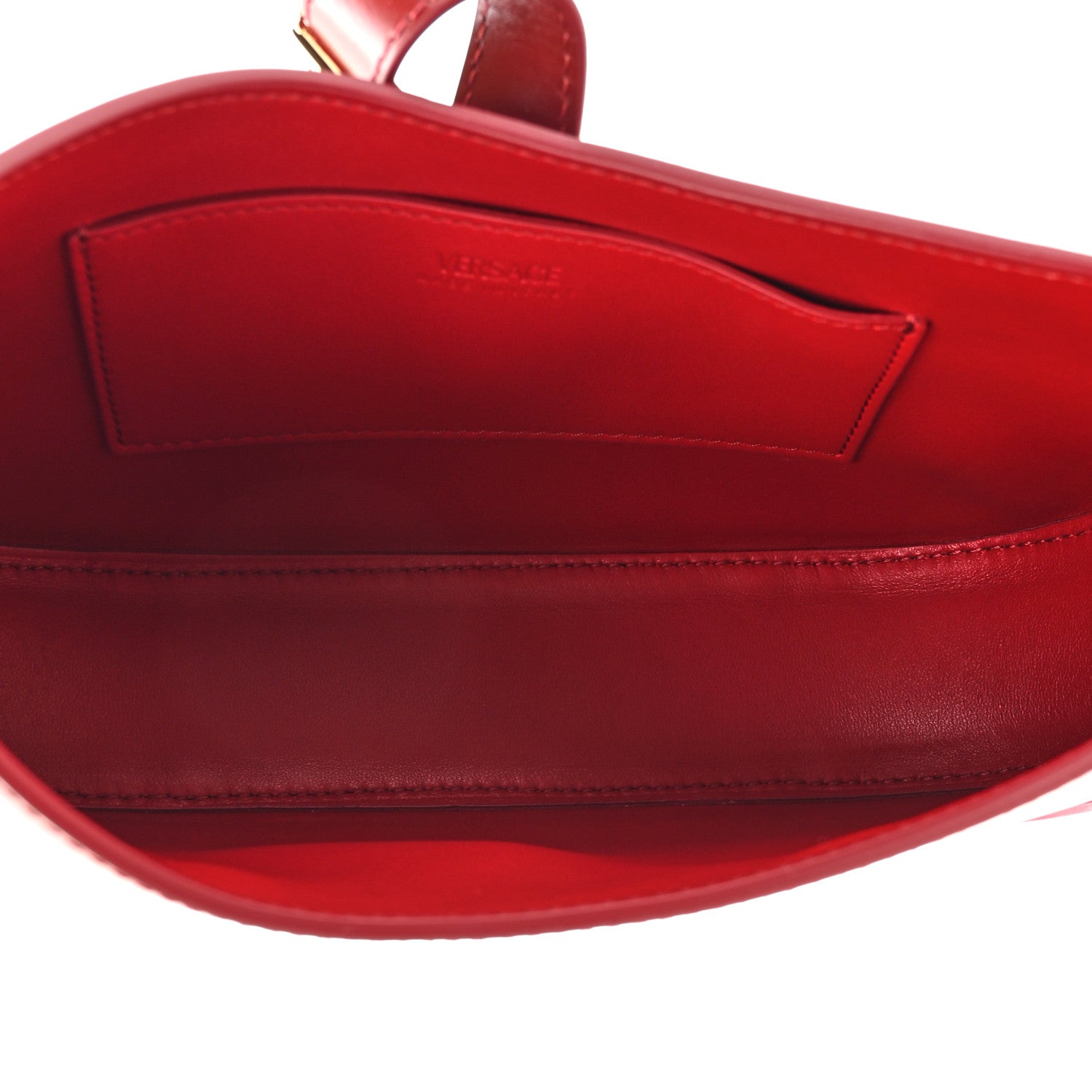 Versace Calfskin Small Greca Goddess Hobo Parade Red 5 of 10