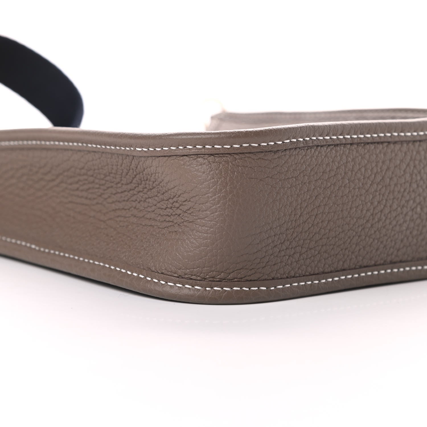Hermes Taurillon Clemence Amazone Evelyne TPM Etoupe Bleu Indigo 9 of 10