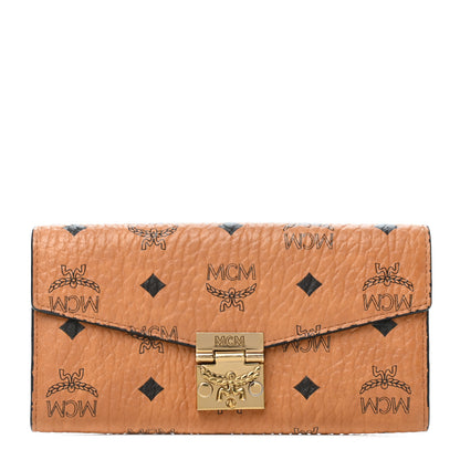MCM Visetos Patricia Flap Wallet Cognac 1 of 7