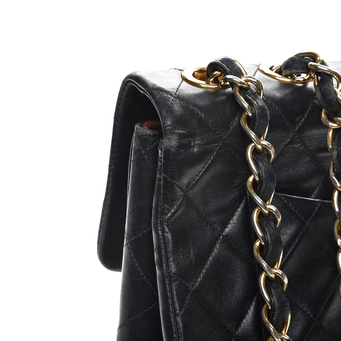 Lambskin XL Jumbo Flap Black