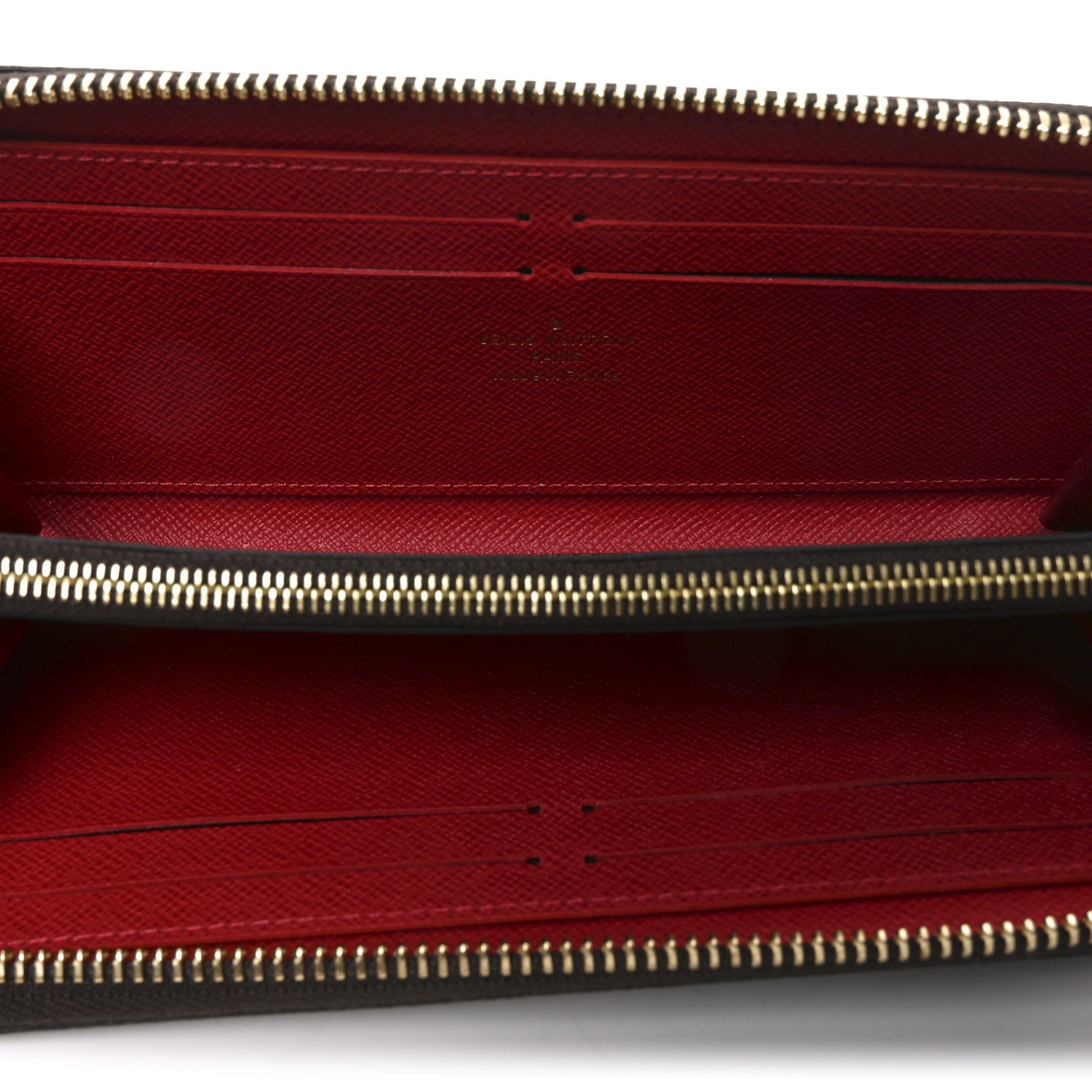 Louis Vuitton Damier Ebene Clemence Wallet Cherry 5 of 6