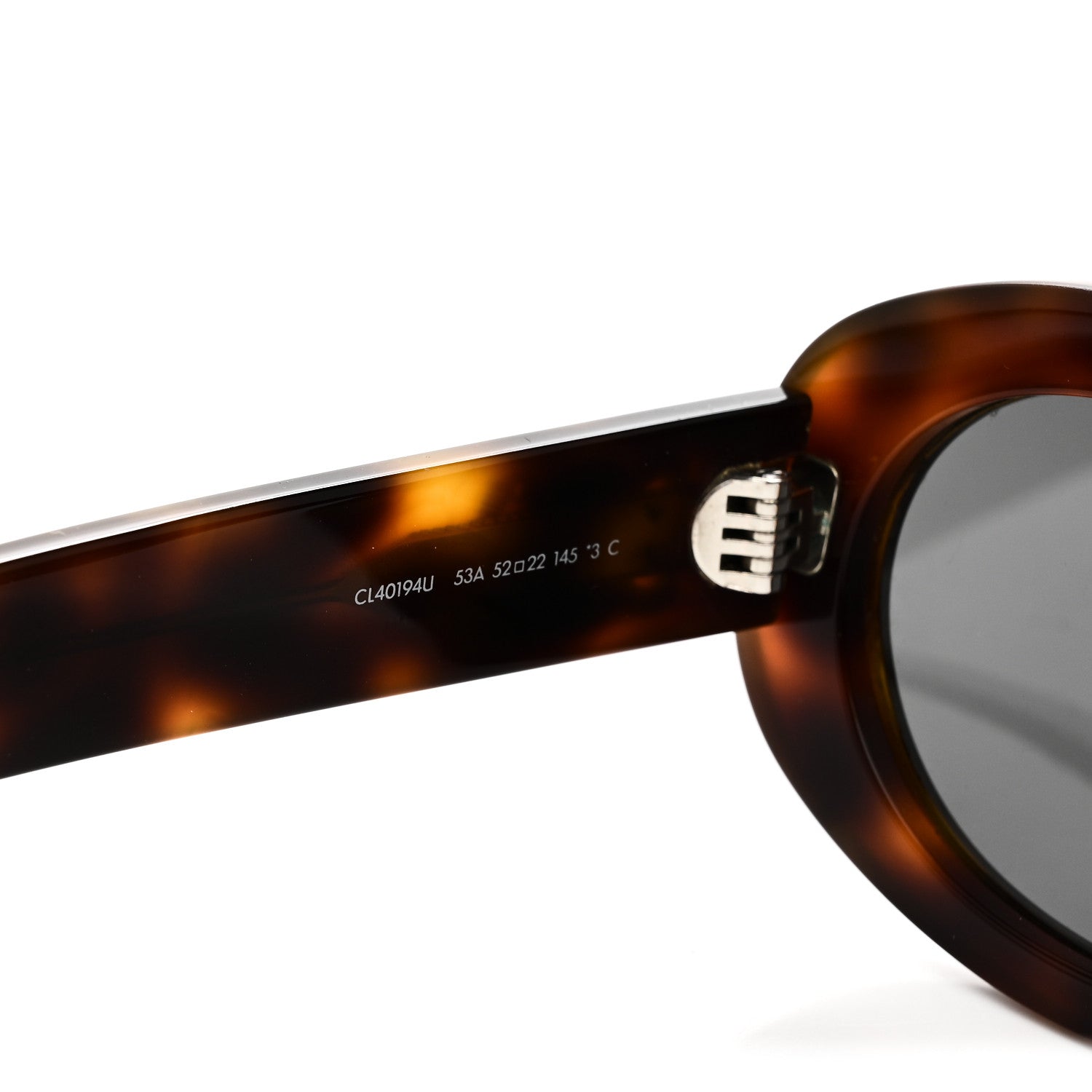 Celine Acetate Triomphe 01 Sunglasses CL 40194U Blonde Havana 6 of 6