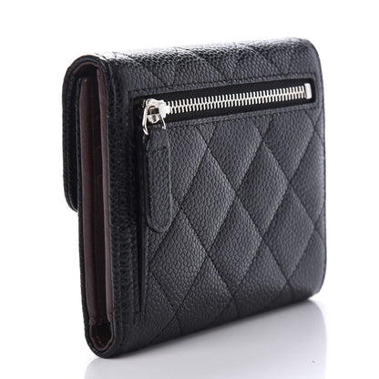 Chanel Caviar Quilted Compact Flap Wallet Black 3 of 7