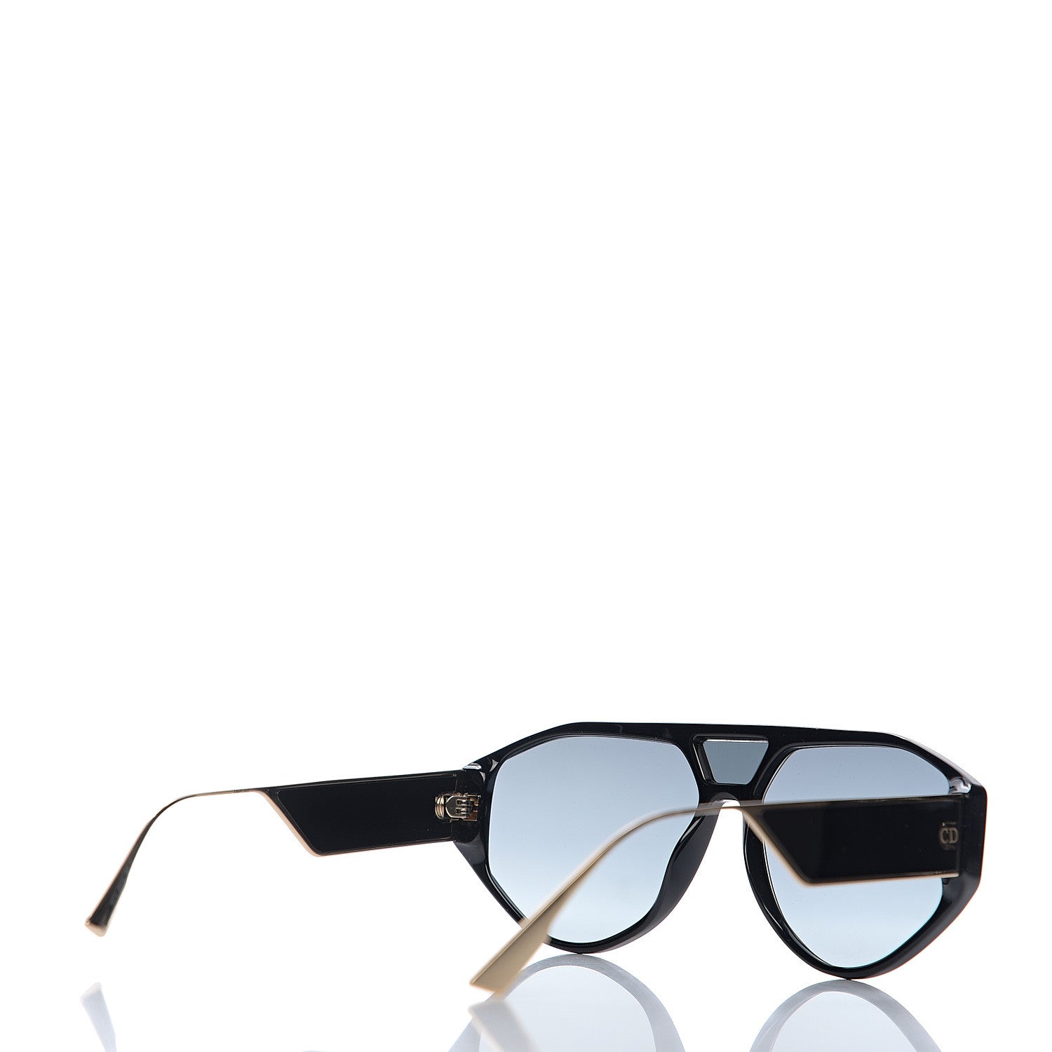 Christian Dior Clan 1 Aviator Sunglasses Black 4 of 8