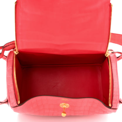 Hermes Matte Niloticus Crocodile Lindy 30 Bougainvillier 5 of 10