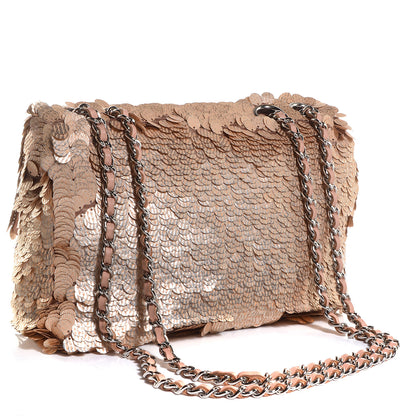 Chanel Sequin Paillette Small Flap Light Red 3 of 8