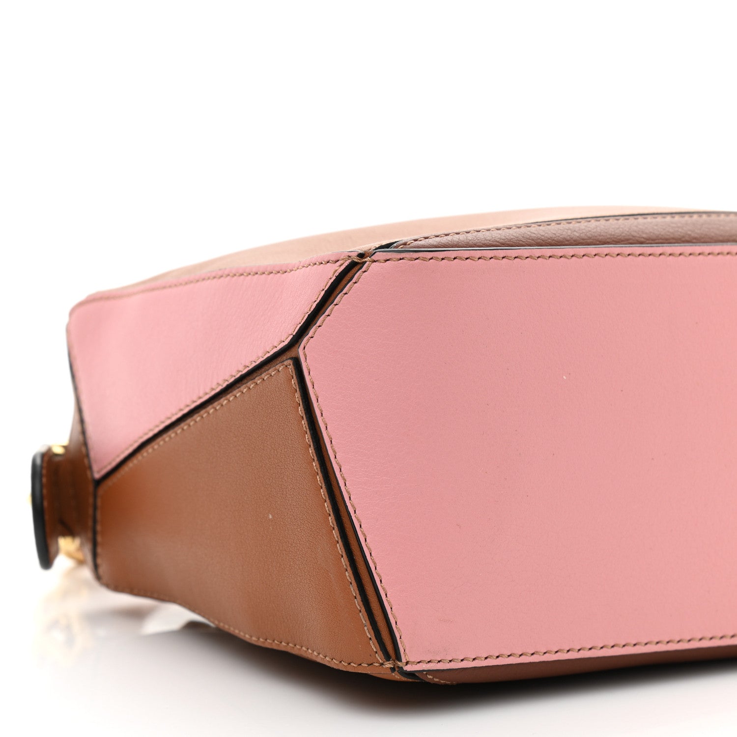 Loewe Calfskin Small Puzzle Bag Tan Medium Pink 8 of 9