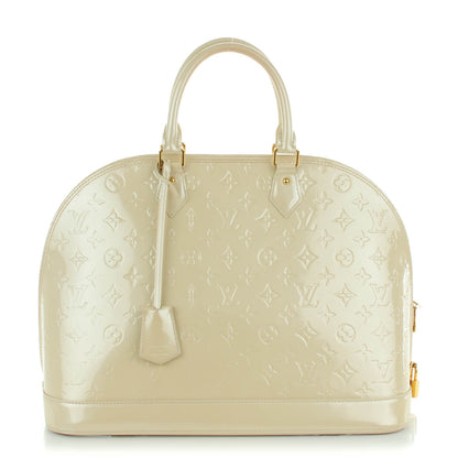 Louis Vuitton Vernis Alma GM Blanc Corail 1 of 12
