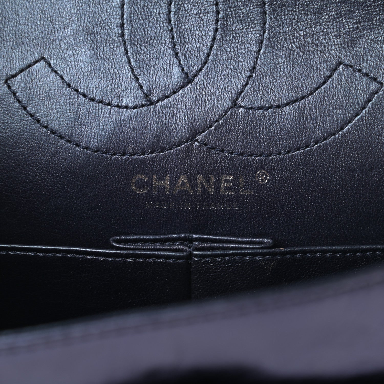 Chanel Metallic Aged Calfskin Quilted 2.55 Reissue 226 Flap Dark Navy Blue 6 of 12