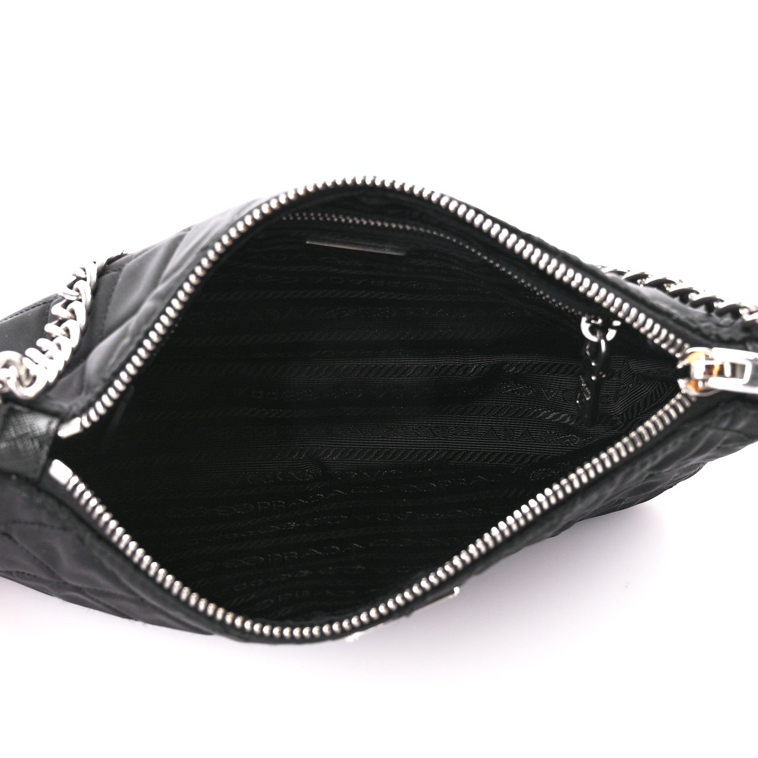 PRADA TESSUTO IMPUNTU ショルダーバッグ ナイロン NERO Prada Nero Tessuto Impuntu Bandoliera Convertible Crossbody