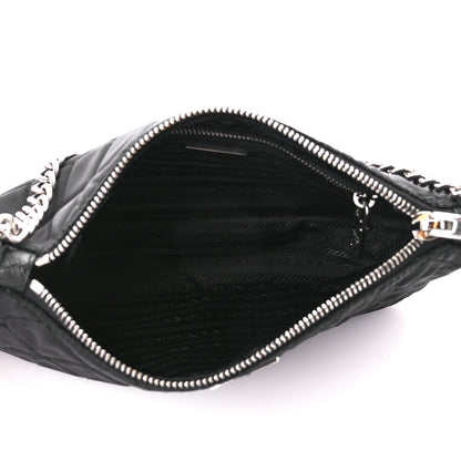 Prada Nylon Tessuto Impuntu Quilted Crossbody Bag Black 5 of 11
