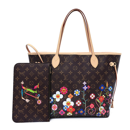 Louis Vuitton LV X TM Monogram Flowers Neverfull MM 3 of 11